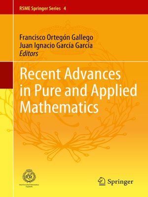 cover image of Recent Advances in Pure and Applied Mathematics